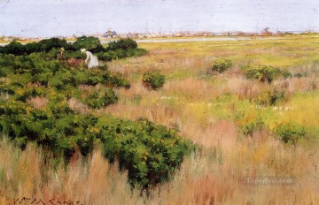 ウィリアム・メリット・チェイス Painting - コニーアイランド近くの風景ウィリアム・メリット・チェイス